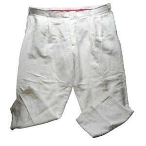Phat Farm Pants Adult W48 48x28 Pleated Straight Leg Viscose Casual Trouser Mens